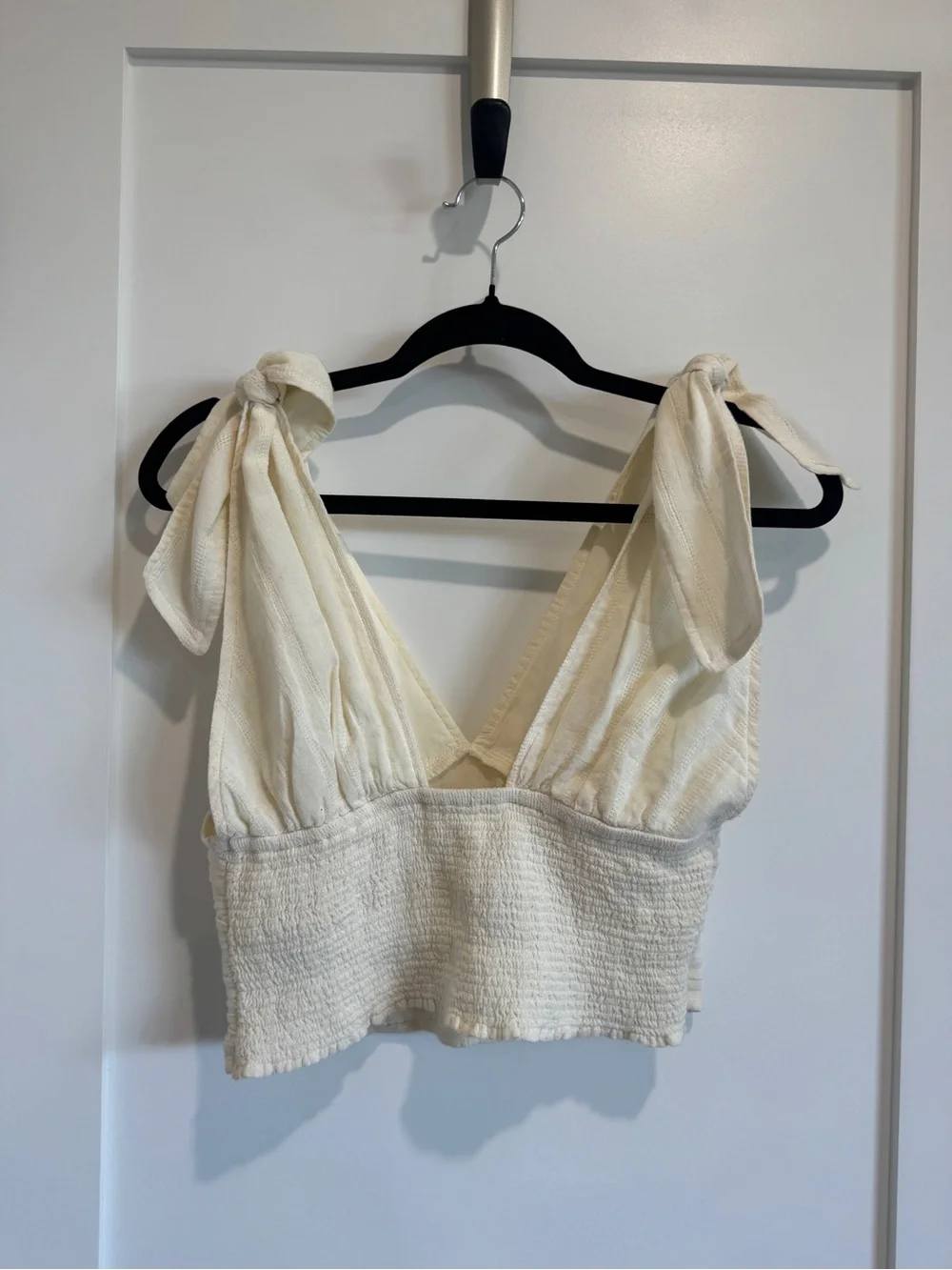 Free People Eva Shoulder Tie Crop Top